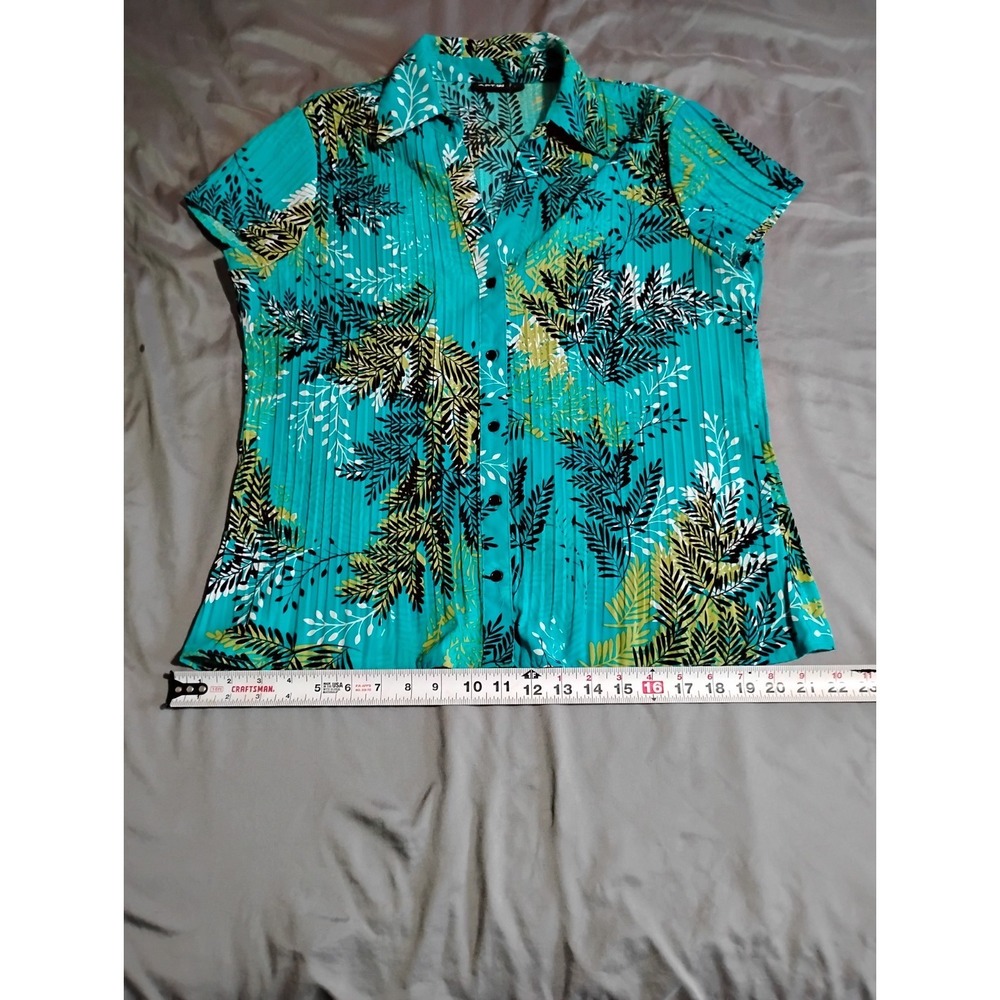 APT 9 Plants Button Up Shirt Size Large - Picture 6 of 9